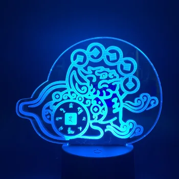 

3d Lamp Personalized The Mythical Wild Animal Pi Xiu Color Changing for Living Room Decoration Atmosphere Led Night Light Lamp