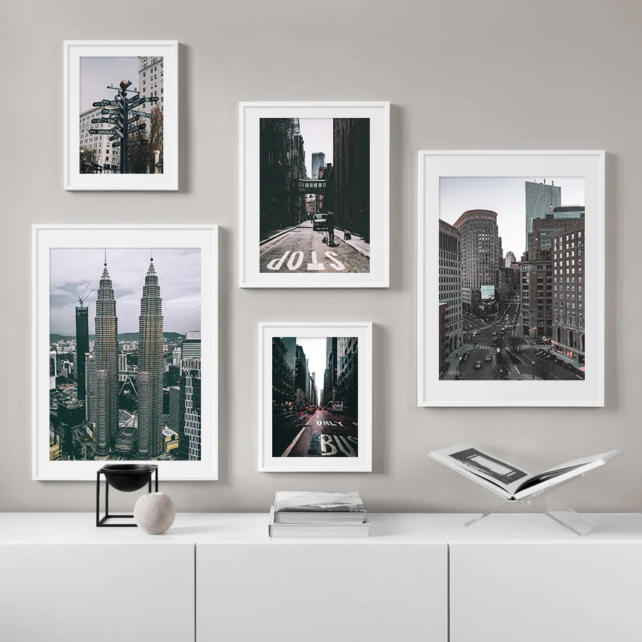 

Modern Urban Street Traffic Flow Road Wall Art Canvas Painting Nordic Canvas Posters And Prints Wall Pictures For Living Room