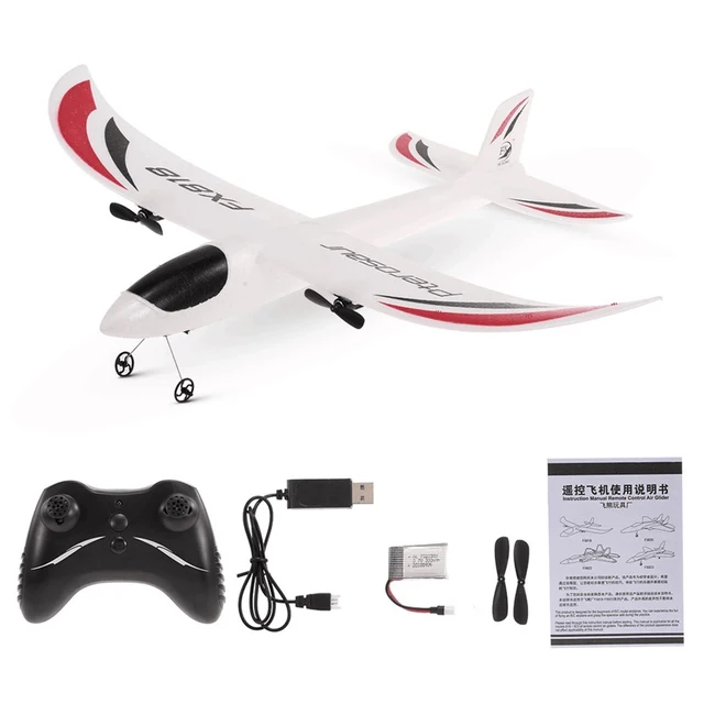 FX-818 2.4G EPP Remote Control RC Airplane Glider Toy with LED Light Kids Gift Foam Electric Outdoor Fixed Wing Aircraft 5