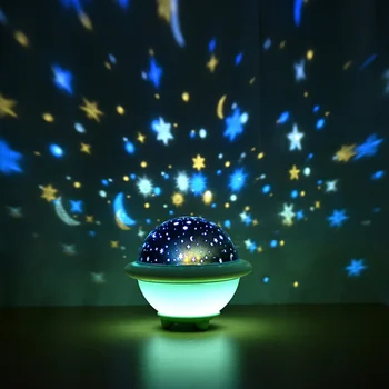 

Colorful Rotate Flashing Star Starry Sky Night Light Planet Magic Projector Earth Universe LED Lamp Kids Baby Christmas Gift