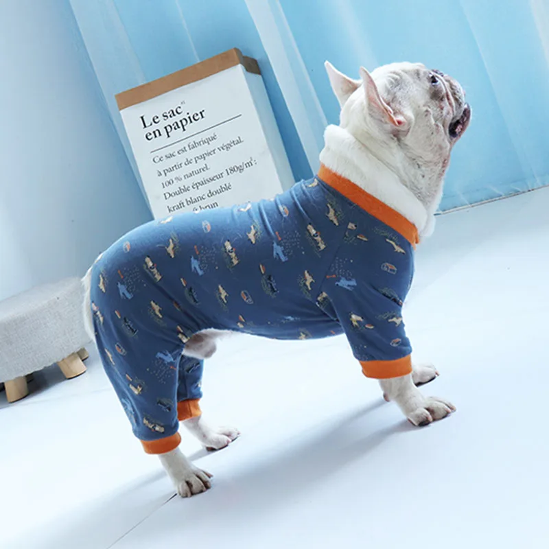 

French Bulldog Pet Clothes Winter Pet Jumosuit Clothes For Medium Large Dogs Coat Jacket Cotton Pets Clothing Ropa perro Pug