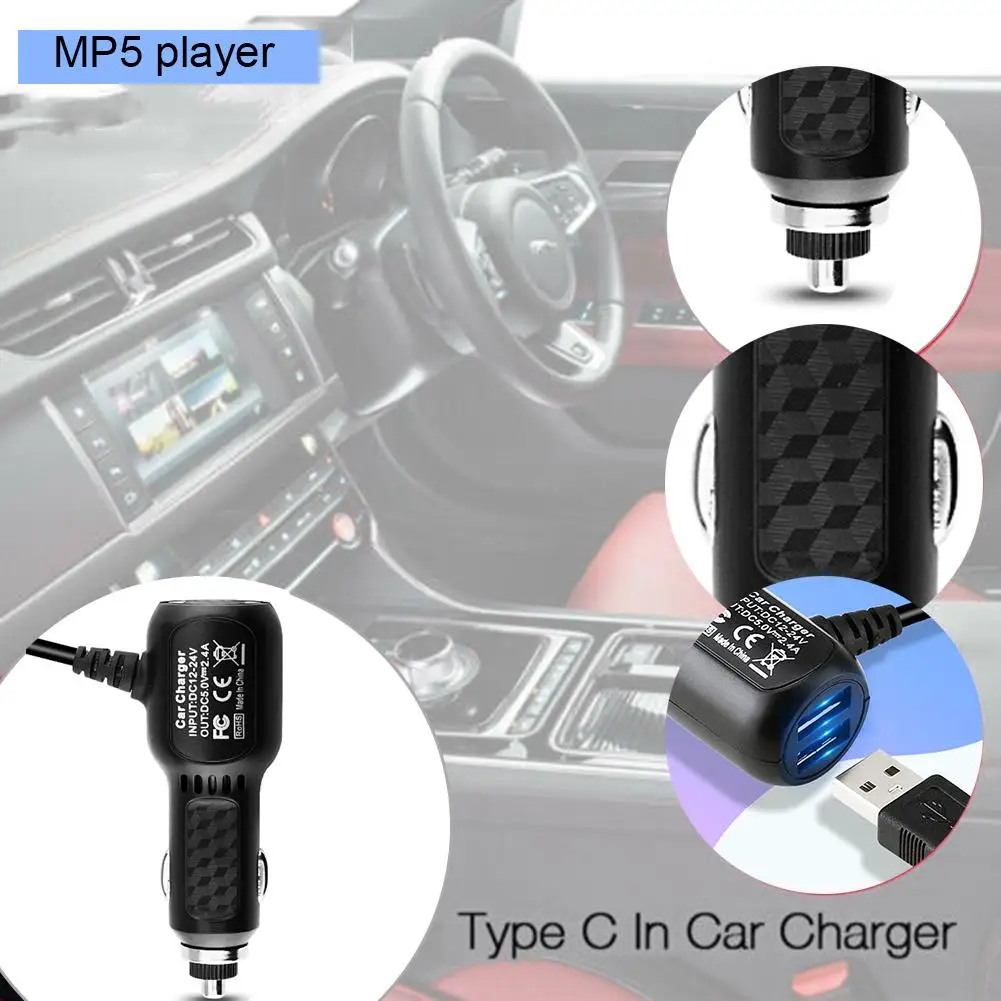 USB Зарядное устройство Автомобильный адаптер 12 В 4A 3-в-1 двойной кабель автомобильный адаптер Зарядное устройство с микро USB Порты и разъёмы разъемы для сотовые телефоны, планшеты