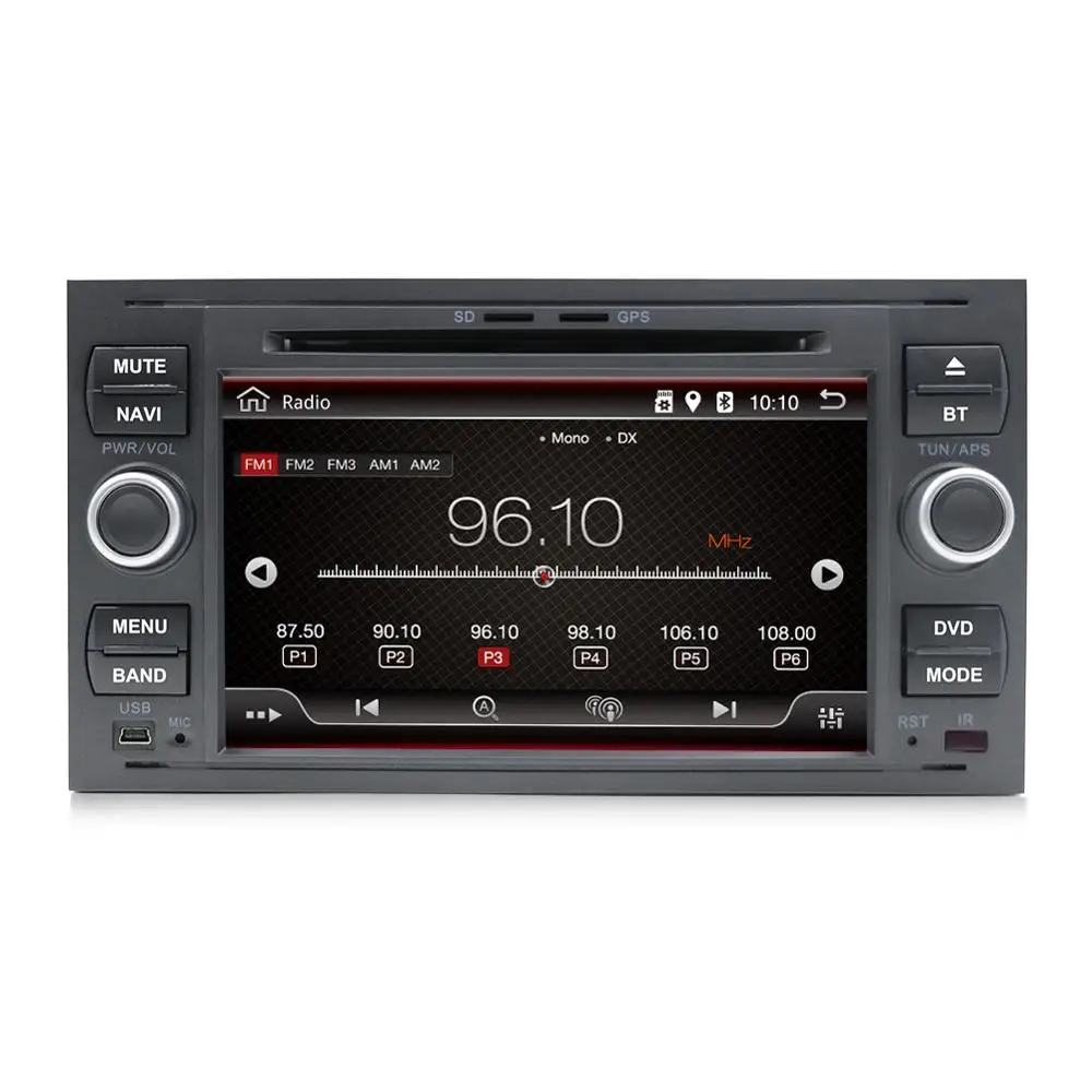 Автомагнитола 2 Din 6 дюйма Android 10 0 для FORD FOCUS MONDEO S MAX CONNECT 2005 2007 мультимедиа + 32 ГБ 4