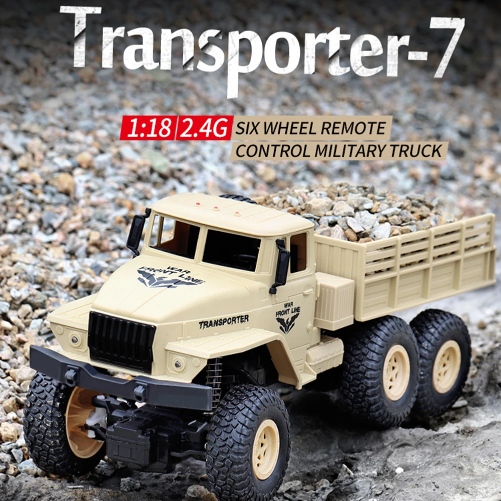 Q68/Q69 1/18 2,4G 6WD 10км/ч RC Светодиодный Militarial автомобиль Развивающие детские игрушки подарки