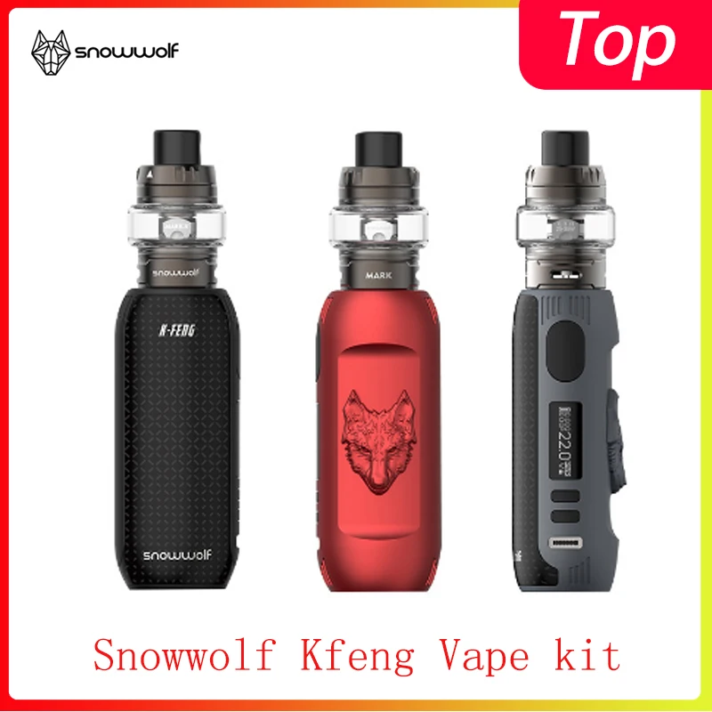 Оригинальный набор для вейпа Snowwolf Kfeng 2500 мАч встроенный аккумулятор с 3 мл/2 мл Mark
