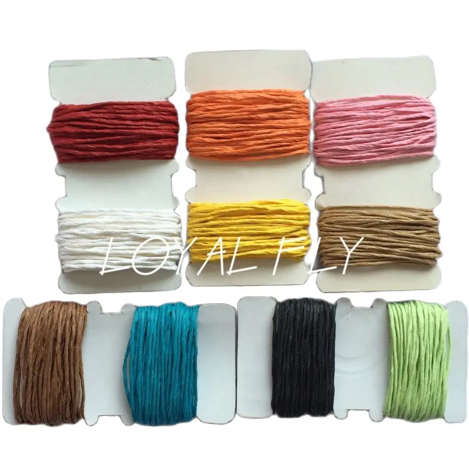 3packs/lot (60yards) 10mix color paper cords twisted paper string