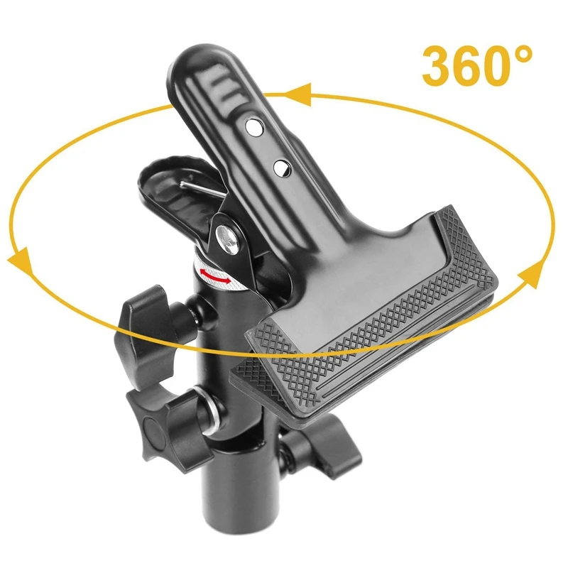  Reflector Stand Holder Light Stand Bracket Mount Umbrella Bracket Photography Studio Heavy Duty Met