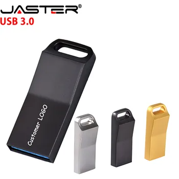 

JASTER USB 3.0 memory stick 32gb 64gb Super mini metal usb flash drive 4g 8g 16gb pendrive small pen drive Over 10 pcs free logo