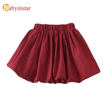 Babyinstar/детская юбка; модные юбки для девочек; костюм; юбка-пачка для девочек; детская одежда для девочек; Весенняя юбка; одежда для детей