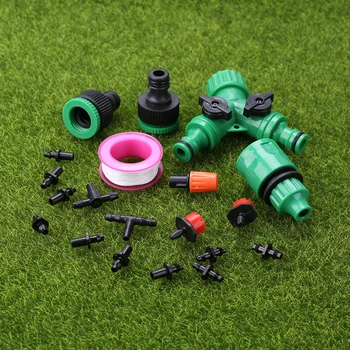 

40m Automatic Drip Irrigation System Kits 4/7 Hose DIY Adjustable Watering Plant Micro Drip Drippers Tools for Garden