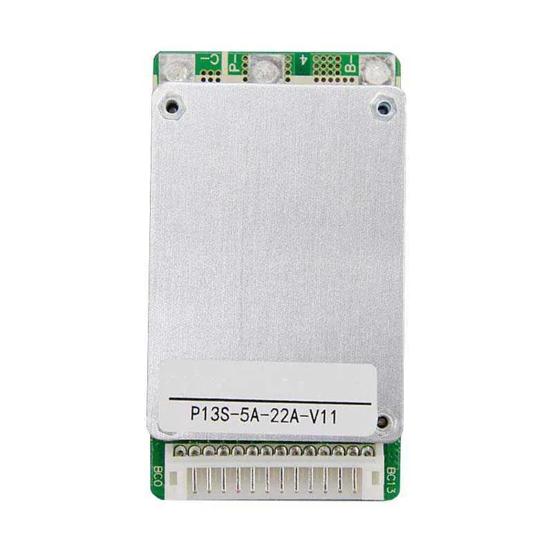

BMS 7S 10S 13S 22A 48V/36V/24V 18650 Lithium Battery Charge Protection Board with Wire for Ebike Charging