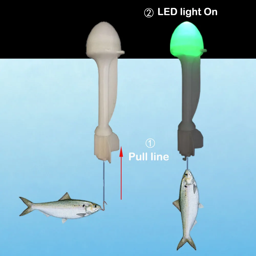 Умный рыболовный поплавок, крючок, триггер, ловля рыбы, автоматически электронный ночной рыболовный буй, светодиодный умный ловушка для рыбы