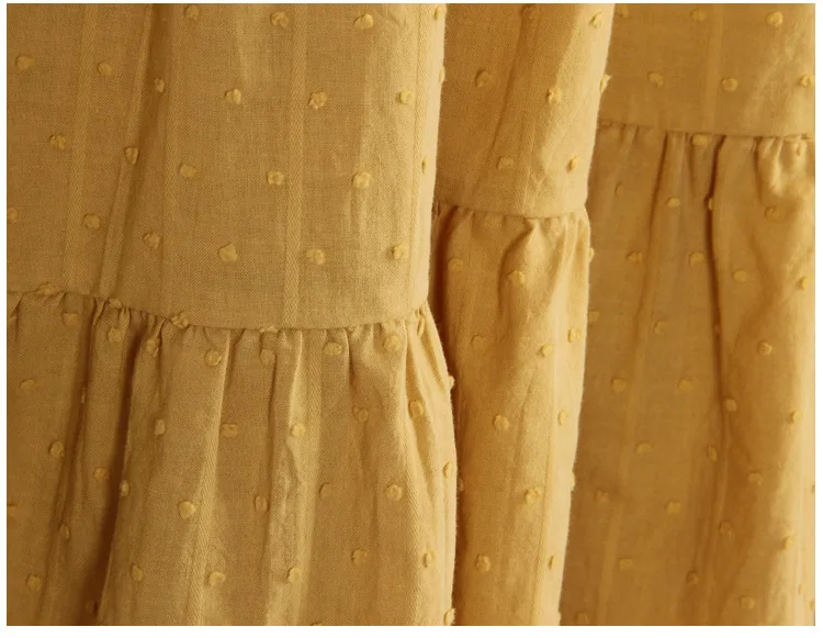 Mother And Daughter Clothes Big Girl Cotton Dresses Summer Long Teenager Princess Dress For Girls Yellow Kids Clothing Fashion (4)