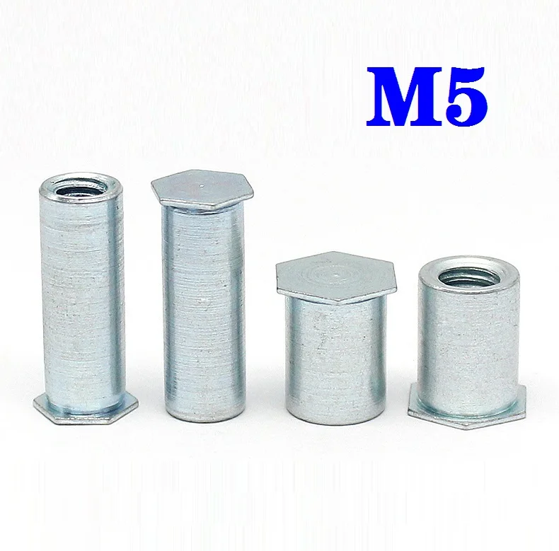 100 шт. M5 * 5/6/7/8/9/10/11/12/13/14/15/16/18/20/25/30 давление на потайное отверстие заклепочная