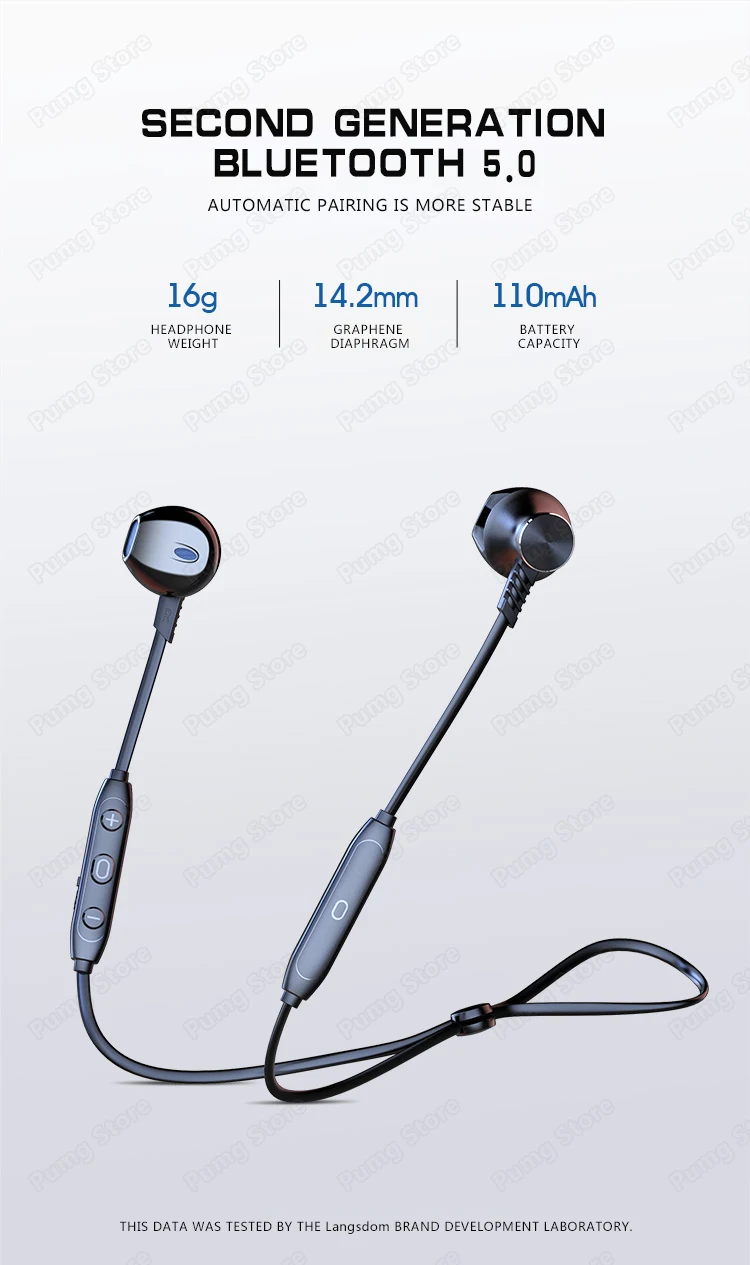 Langsdom Bluetooth спортивные беспроводные наушники L5B Bluetooth игровая гарнитура стерео бесплатные игры для девочек наушники с шейным ободом L5
