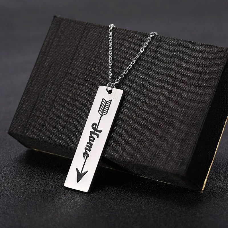 Myshape Mom and Dad Family Home Engraved Stainless Steel Tag Necklace for Women Men Chrismas Gift | Украшения и аксессуары