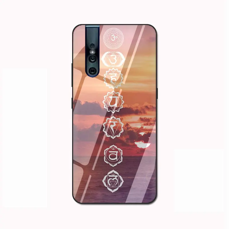 G10 EWAU АУМ Ом Йога специальный закаленное стекло чехол для телефона VIVO V9 V15 Y17 Y85 Y89 Y93 Y95 Y91 C - Цвет: G10