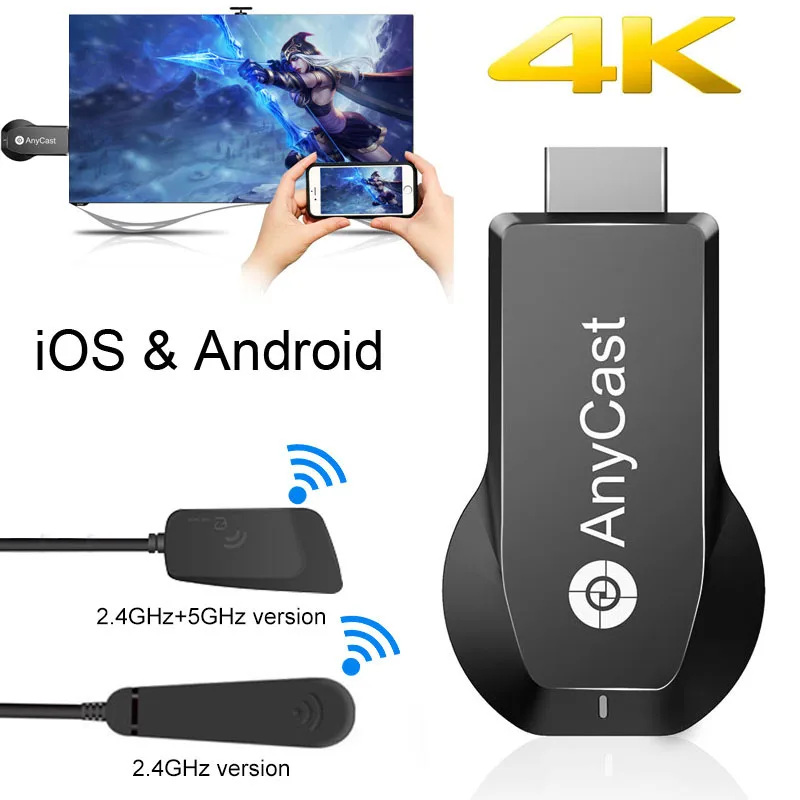 4K AnyCast 2 4G 5G HDMI беспроводной WiFi дисплей ключ видео адаптер Airplay Ios Android телефон Miracast