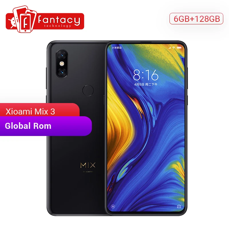 Pаспродажа Глобальная ПЗУ Xiaomi mi x 3 6 ГБ 128 ГБ Snapdragon 845 6,39