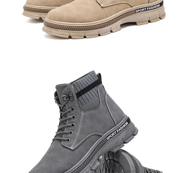 Зимние теплые мужские ботинки; обувь из натуральной кожи; кроссовки в стиле милитари; коллекция года; Модные Повседневные носки; зимние Ботинки martin; мужские кроссовки