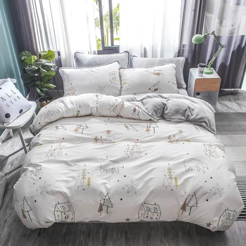 

Thick Law Levin Velvet Family of Surface Cotton Cotton Quilt Cover Warm Coral Fleece Sheets Three-Piece Set Dormitory Bedding