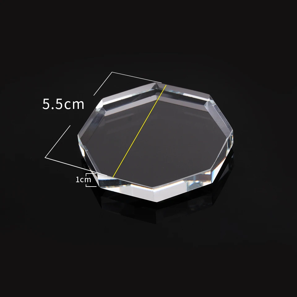 Eyelash Extension Glue Jade Stone Glass Holder Fake Eye Lashes Adhensive Thick Stand Round Pad Crystal Pallet Cilio Makeup Tool 2
