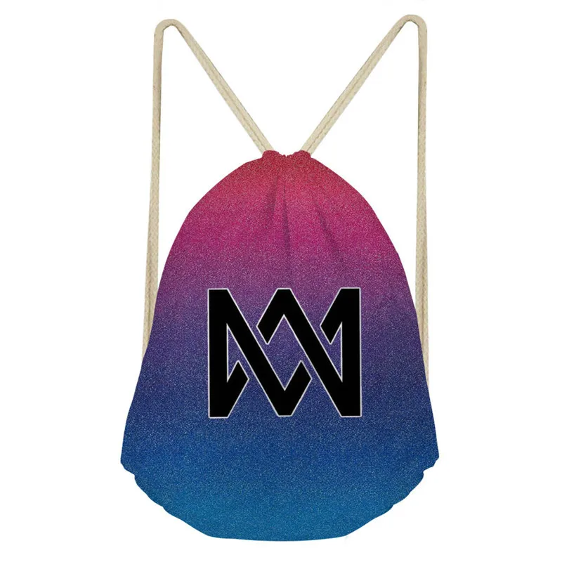 ThiKin Маркус и Мартинус Drawstring Детская сумка-рюкзак для девочек-подростков небольшие мешки для хранения ежедневный Рюкзак Mochila - Цвет: as pictures