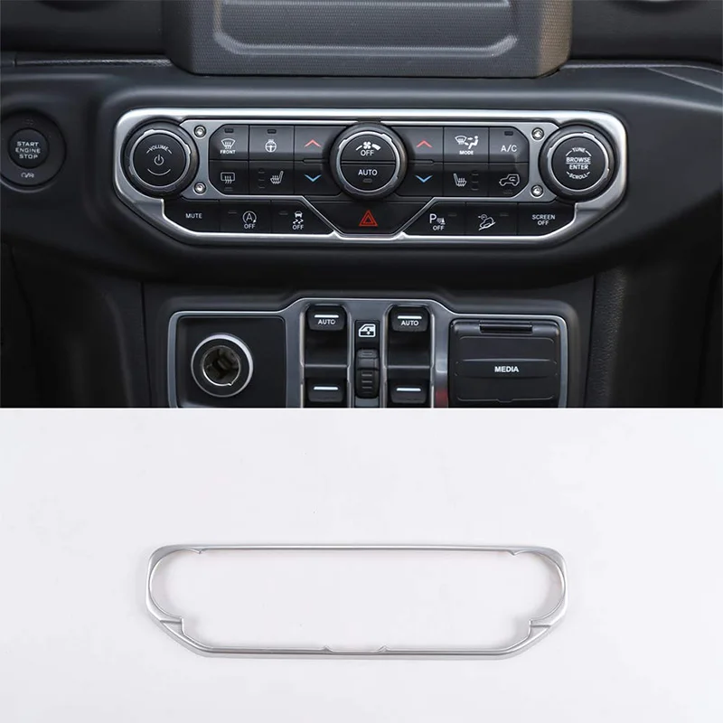 Interior Mouldings for Car Air Conditioning Control Knob Decoration Cover for Jeep Wrangler Jl Up Car Accessories