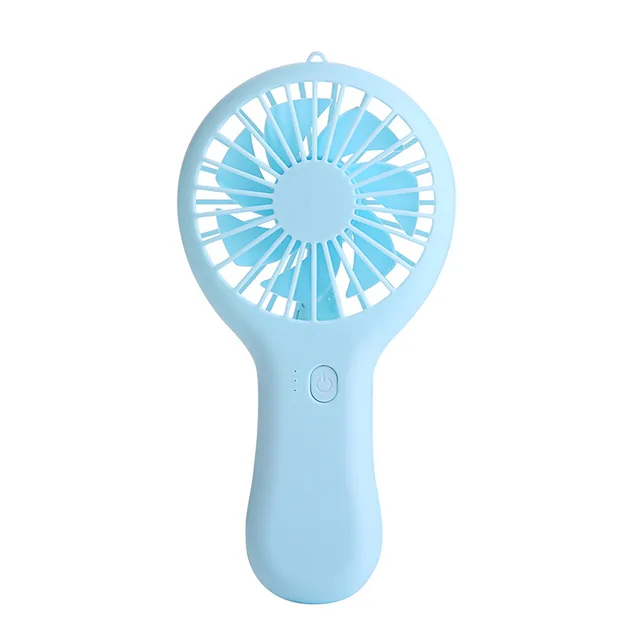 Handheld Usb Mini Fan Portable USB Charging Fan Creative Mini Hand-held Small Fan Catapult Pocket Hand-held Fan Blue