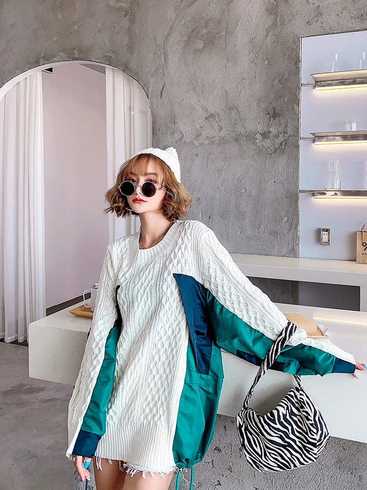 Vefadisa Plus Size Polyester Patchwork Women