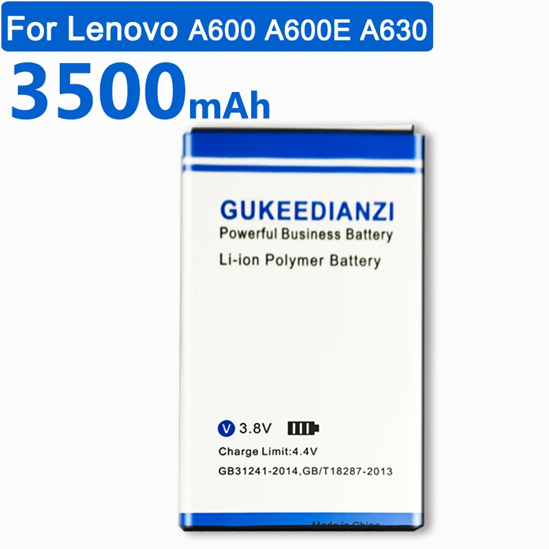 GUKEEDIANZI 3500 мАч BL206 сменная батарея для lenovo A600 A600E A630 A630E литий-полимерные аккумуляторы