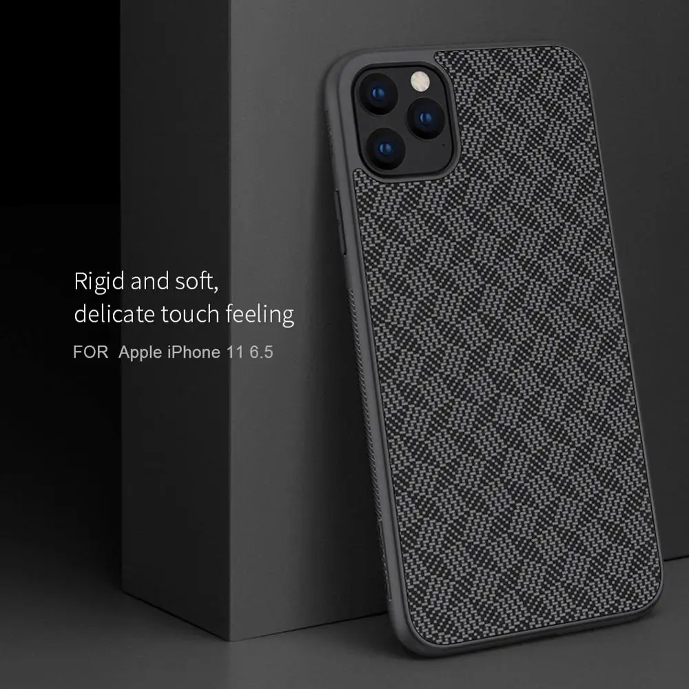 Чехол Nillkin для iPhone 11 Pro Max X Xr Xs жесткий пластиковый чехол из углеволокна Max|Бамперы|