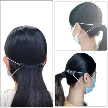 

5 Pcs / Set Of Soft Mask Adjustable Ear Hook Buckle Child Adjustable Ear Pain Fixer Disposable Mask Anti-flu Anti-virus Mask