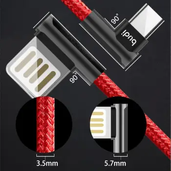 

Budi Magnetic Micro USB Cable For iPhone Xiaomi Fast Charging Wire Cord Charger 3A USB Type C Mobile Phone Braided Cable