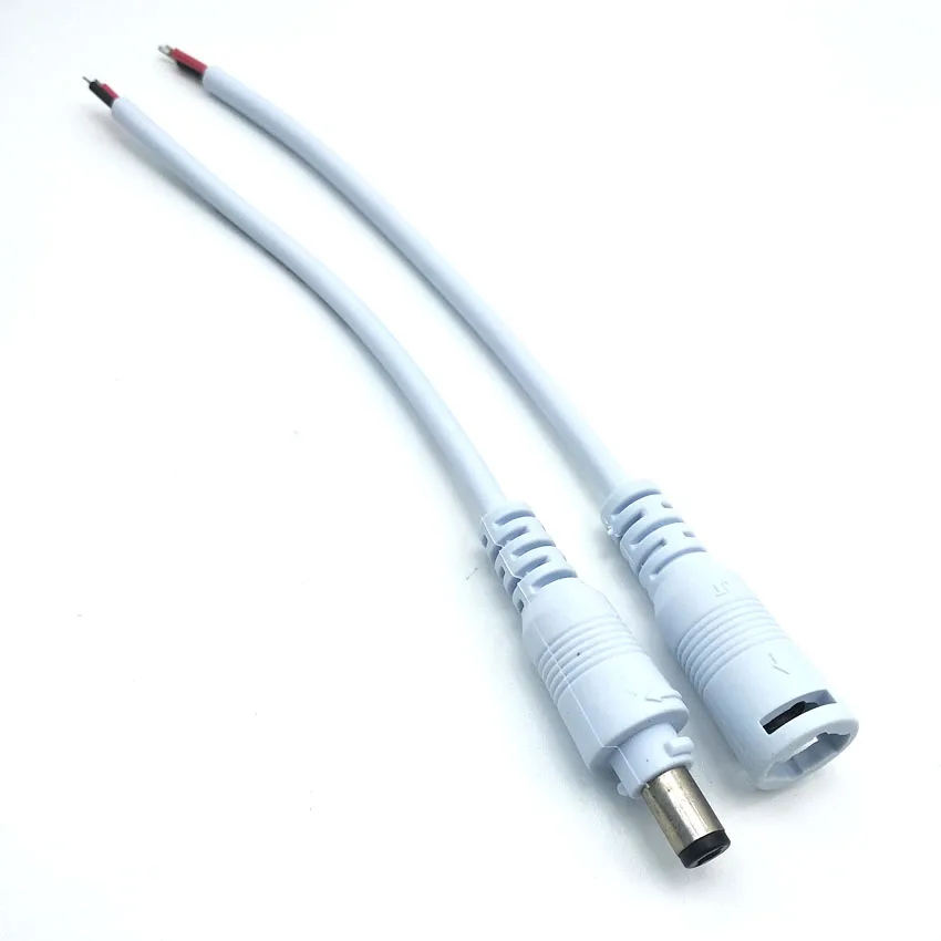 

10 Pairs5.5*2.1 DC male and female head plug line DC Power Connector Adapter lock buckle Power supply wiring connec 15cm length