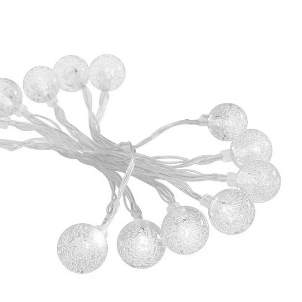 

Crystal Globe Ball Fairy String Light Outdoor Landscape Lamp Fairy Light Festival Yard Solar Xmas Decor Garden Super Bright