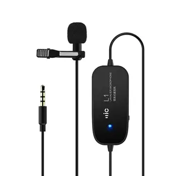 

Lapel Clip On Omnidirectional Condenser Microphone Mic for Phone DSLR Camera Interview microphone