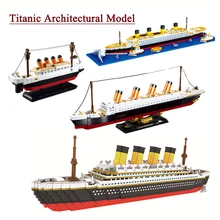 

Classic Building Blocks Titanic Cruise Ship Model Brick Collection 3D Ship Assembled Building Blocks Children's Toy Gifts No Box