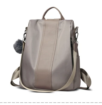 

Fashion High Quality Backpack Female Oxford Cloth Anti-theft Large Capacity Backpack Hair Ball Bag Teen Girl Man Travel Bag B21