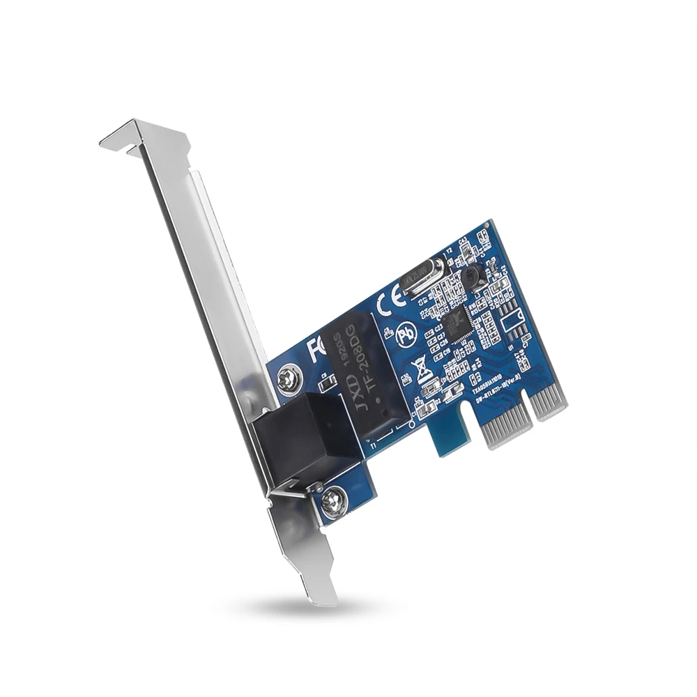 Kebidu Ethernet PCI Express PCI-E контроллер сетевой карты 10/100/1000 Мбит/с RJ45 Lan адаптер конвертер для настольных ПК 1000 гигабит