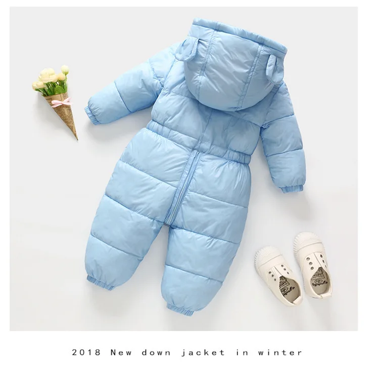 Baby Boy Girl Clothes Winter New born Hooded Rompers Cotton Outfit Newborn Jumpsuit Overalls For Children Costume Toddler Romper