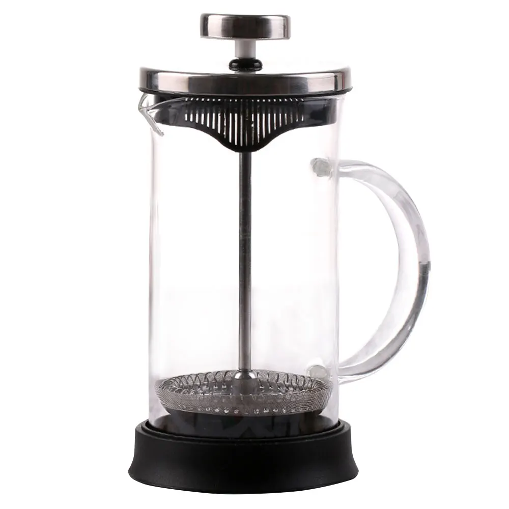 Glass Coffee Pot Durable Heat-Resistant French Press 350ml Filtration Coffee Maker Elegant High Grade Coffeepot Filter