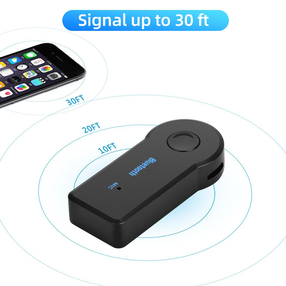 ANMONE Bluetooth адаптер Мини 3,5 мм разъем AUX аудио MP3 музыка Bluetooth приемник автомобильный комплект беспроводной Автомобильный приемник адаптер громкой связи