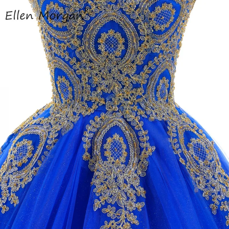 Африканские красочные синие золотые кружевные свадебные платья, иллюзия, длинные рукава, вырез лодочкой, тюль, свадебные бальные платья, Vestidos De Novia