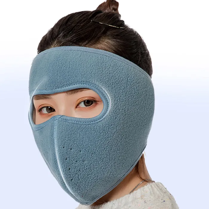 Ветрозащитная плюшевая маска для женщин и мужчин, сохраняющая тепло, дышащие маски для зимних видов спорта, езды на велосипеде, бега, JS26