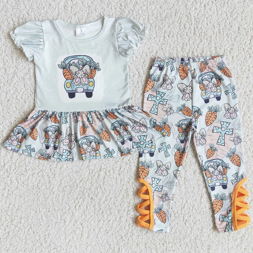 Ropa de diseño para niñas pequeñas, Boutique de Pascua, ropa para niños con de conejo, conjuntos de ropa niñas lindas, venta al por mayor, envío gratis|set de ropa| - AliExpress