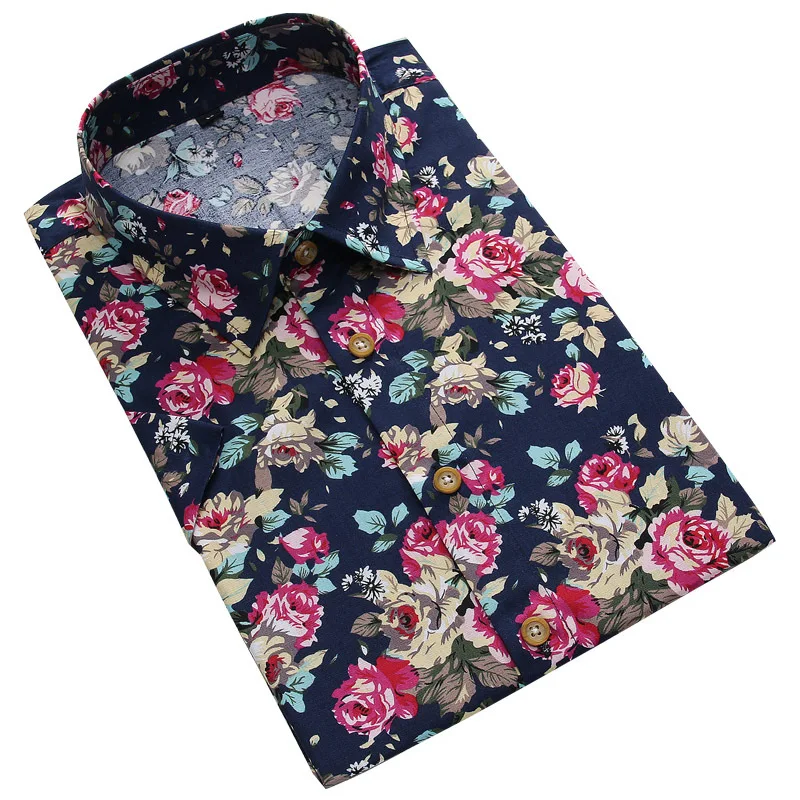 Изделие из хлопка с короткими рукавами футболка с принтом уличная Camisa Masculina гавайская рубашка уличная Chemise Homme рубашки для Для мужчин Camisas Лидер продаж