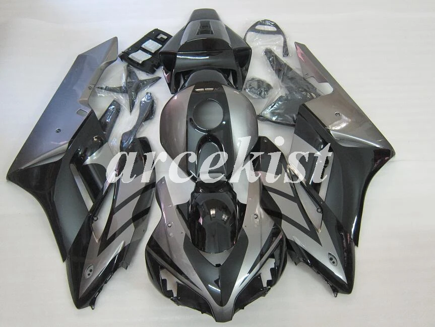 АБС Кузов обтекатель комплект подходит для Honda CBR1000RR 04 05 Обтекатели части CBR 1000 RR 2004 2005 Пользовательские черный серый