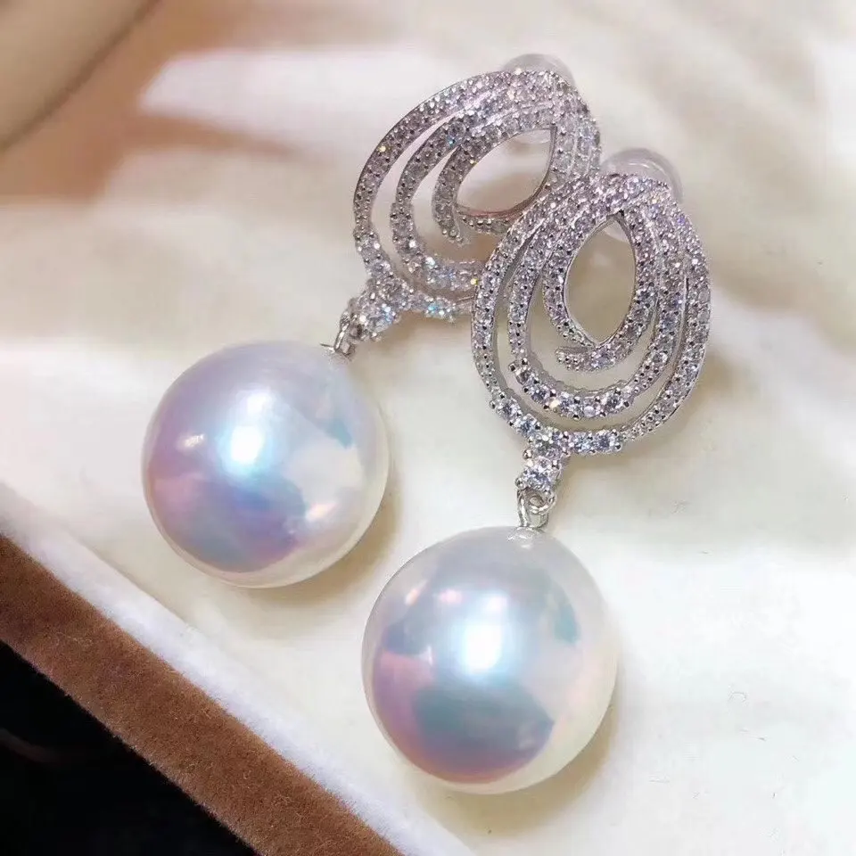 boucles-d'oreilles-pendantes-rondes-en-argent-regarde-925-bijoux-fins-perles-d'eau-douce-naturelles-perles-blanches-boucles-d'oreilles-pendantes-d1023-11-12mm