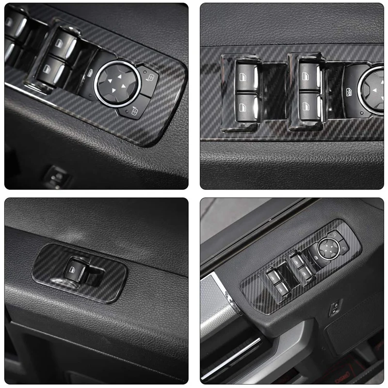 Стеклоподъемник автомобиля переключатель панель украшения Рамка Накладка для Ford F150 аксессуары